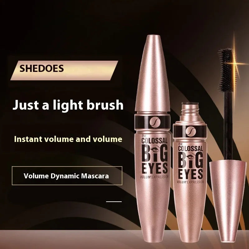 Sweatproof Waterproof Long Curling Mascara 12ml Black Smudge-Proof Thick Formula Shaping Mascara for Everyday Wear