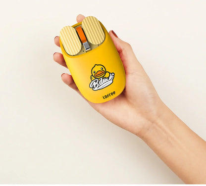 Little Yellow Duck Bluetooth Mouse Keyboard set in bright yellow with compact design