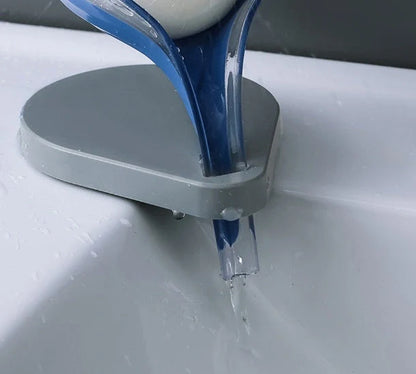 Creative suction cup soap holder for sink organization in multiple colors