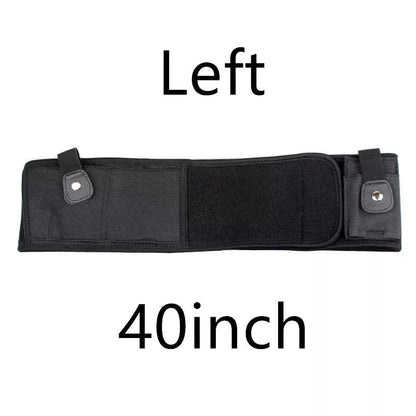 Neoprene concealed carry belly holster with spare magazine pocket, fits up to 40" waist