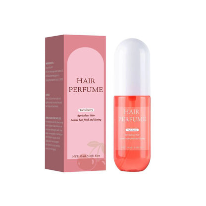 50ml bottle of Sour Cherry Hair Care Perfume fragrance mist.
