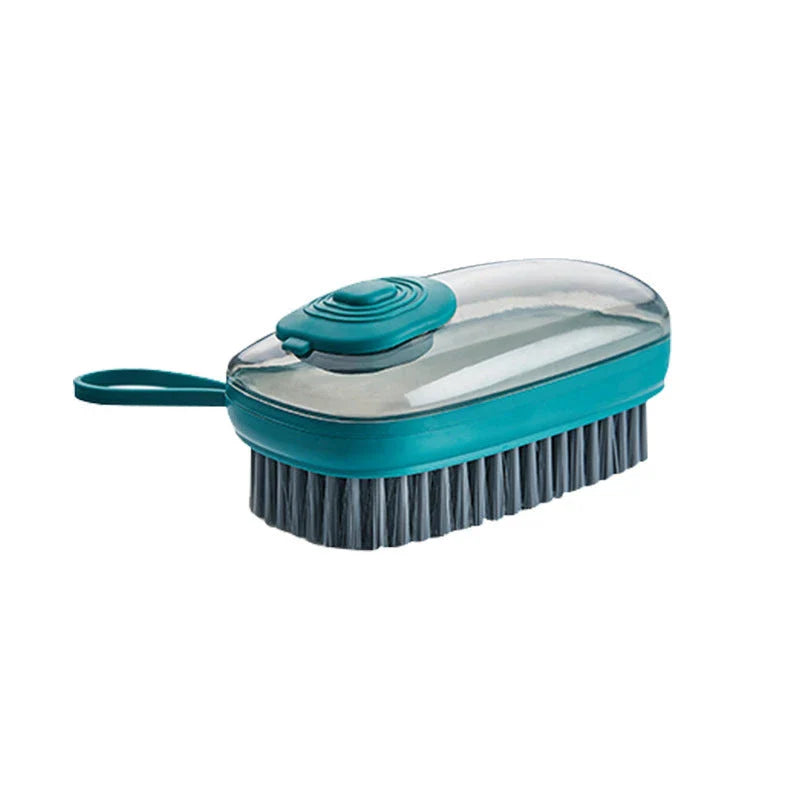 Efficient dishwashing brush with ergonomic grip designed for thorough cleaning and reduced effort