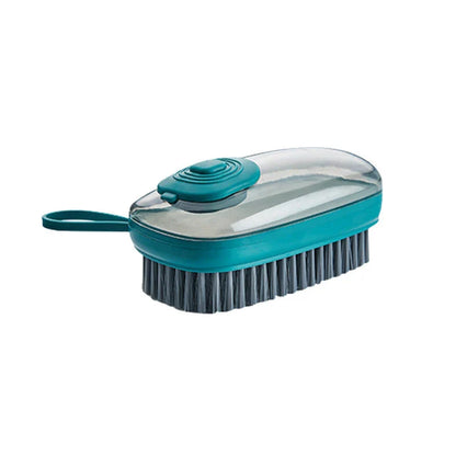 Efficient dishwashing brush with ergonomic grip designed for thorough cleaning and reduced effort
