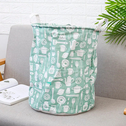 European-style cotton linen laundry basket in elegant designs for stylish home organization