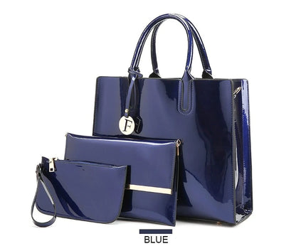 Versatile patent leather shoulder and crossbody handbags in a variety of classic and contemporary colors