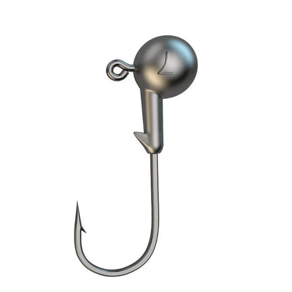 Steel jig fishing hooks with lead heads, 7g weight, and blood trough design in a set of 50 pieces