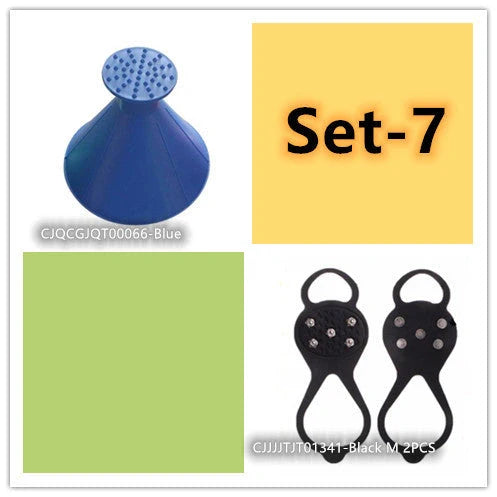 Silicone Non-Slip Shoe Grips for ice and snow safety in multiple colors