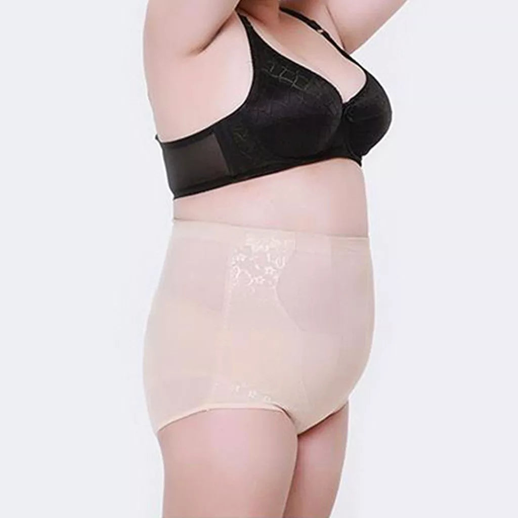 High Waist Plus Size Shaping Panty with adjustable waistline and breathable fabric