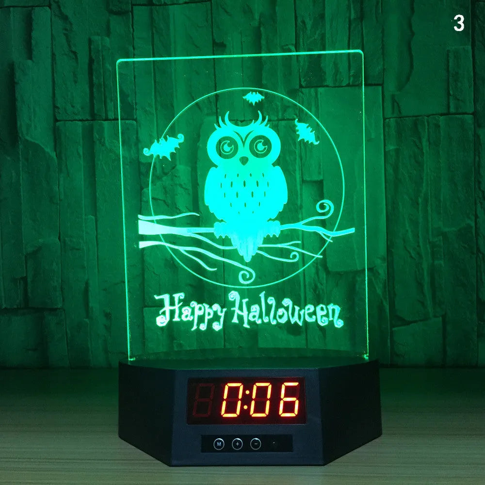 Glowing 3D dolphin LED night light on a table with remote control