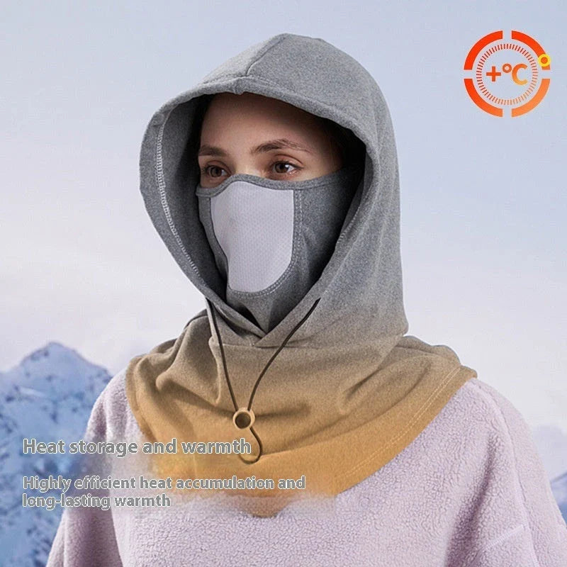 Premium fleece face mask and neck warmer with 360-degree coverage, adjustable drawstring, and versatile design for winter outdoor activities