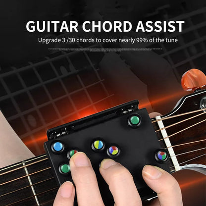 Chord Buddy Guitar Trainer with color-coded buttons for easy chord learning