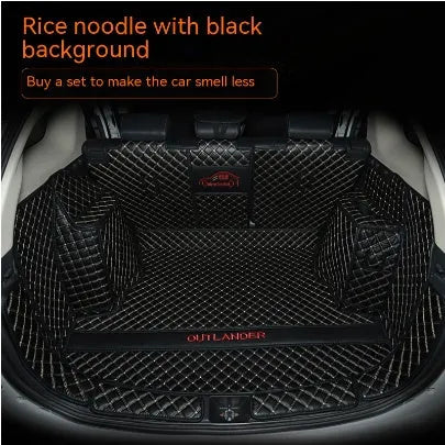 Mitsubishi Outlander custom boot liner with 3D edges and non-slip TPE XPE surface