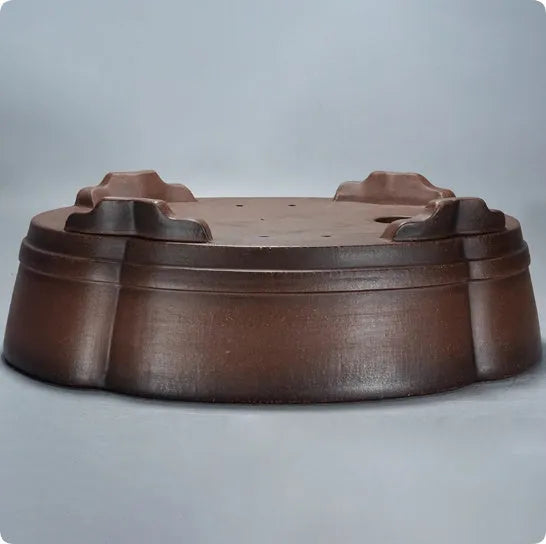 Rectangular purple clay flower pot measuring 50x39x16cm with classical design for indoor and outdoor plants