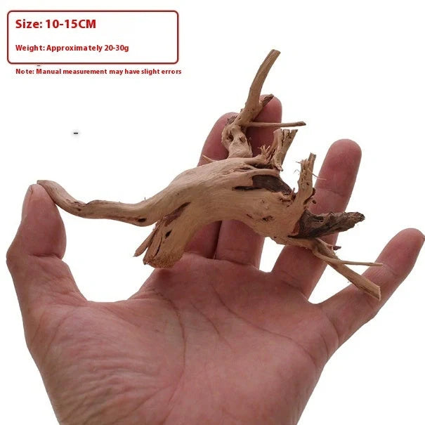 Xiaoqi root natural wood aquarium ornament resembling azalea root with branching texture