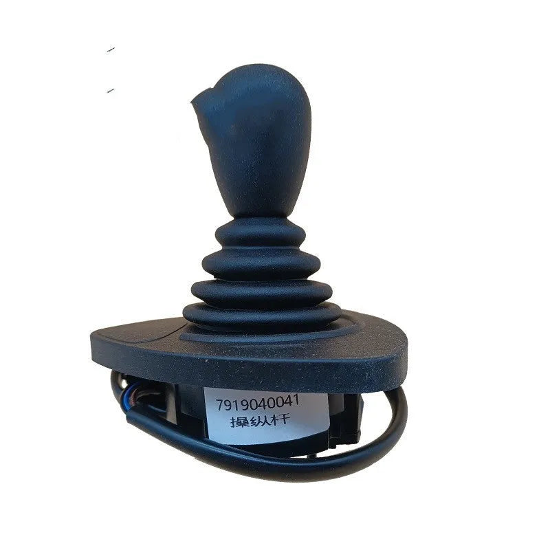 Black ABS plastic forklift hydraulic control lever joystick with cross style design