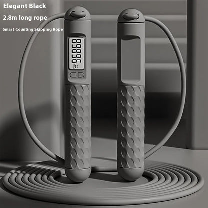Fitness skipping rope with ball bearing mechanism and ABS plastic handles in adjustable 1.5m length