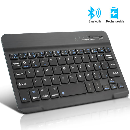 Black and white mini Bluetooth wireless keyboard for tablets