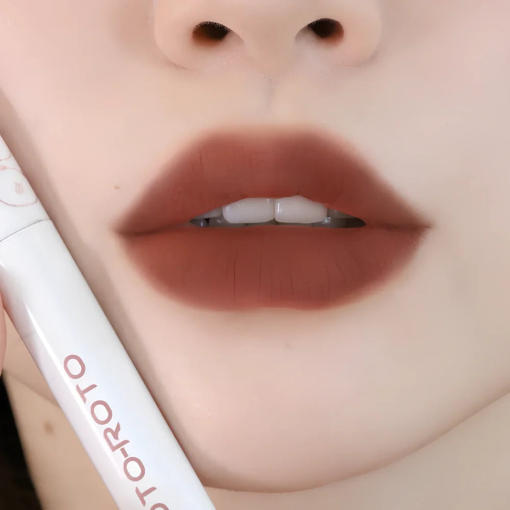ROTO Matte Air Bear Lip Mud lip lacquer tube with applicator, non-transfer formula