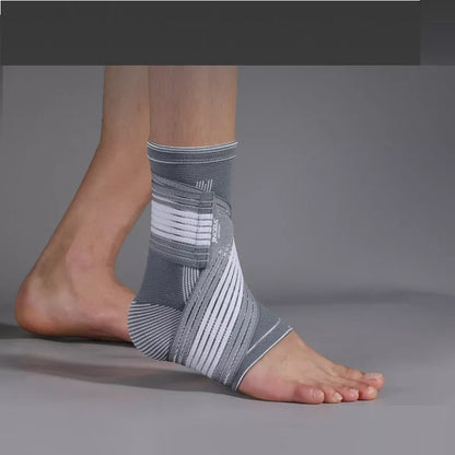 Ankle support gear for sports protection in black and gray