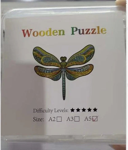 Colorful animal-shaped wooden jigsaw puzzles for kids, educational and fun