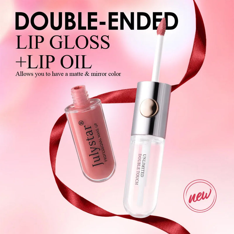 Women's fashion lip gloss with lasting colour and moisturising formula in 6ml tube, available in nine shade styles for everyday wear and versatile application on all skin types
