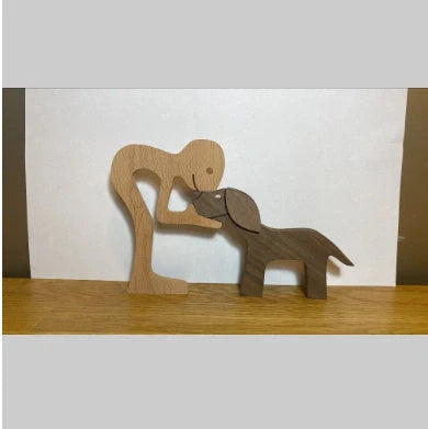 Wooden Nordic Style Animal Ornament for office desk decoration