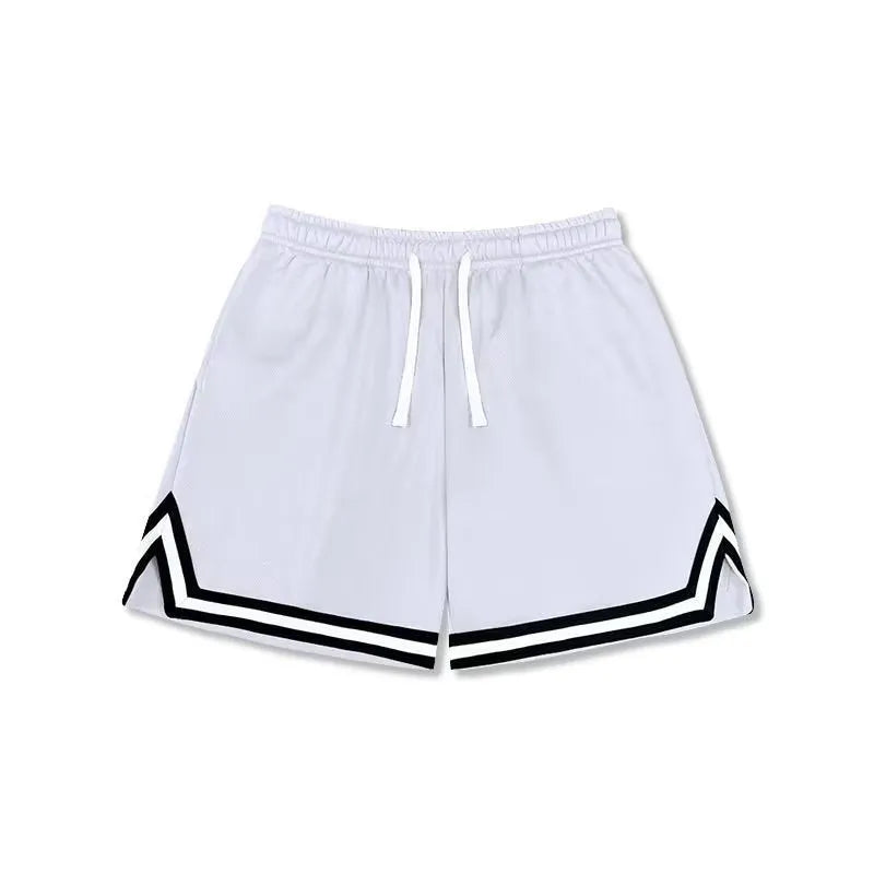 Men's elastic polyester shorts in various colours for summer sports and leisure activities