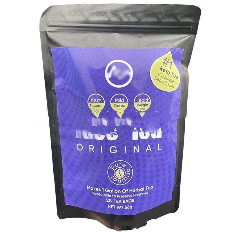 28 Day Slim Flat Tummy Tea variety pack for women's herbal detox and wellness programme