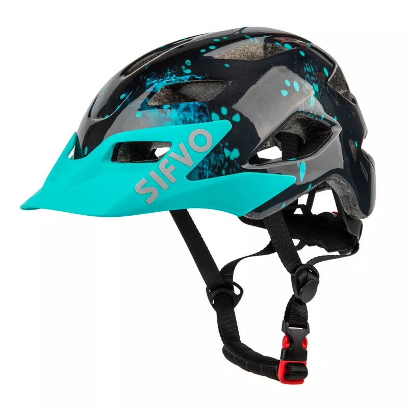 Children's bicycle and skateboard helmet in multiple colors, adjustable for a secure fit