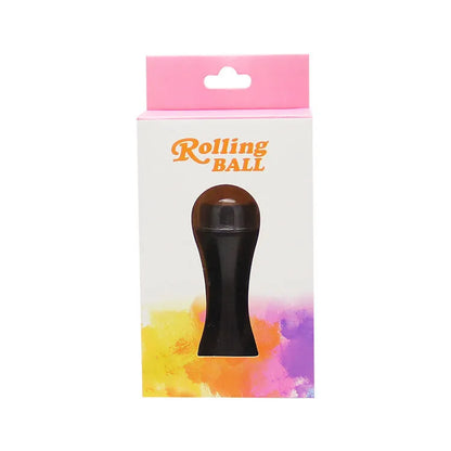 Volcanic portable roller for oily skin control, made from real volcanic stone, in black, green, pink, or white