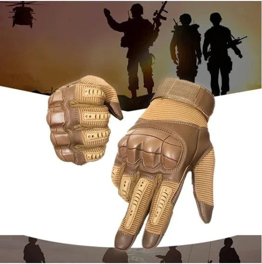 Rugged outdoor touchscreen gloves with reinforced knuckles, durable palm, and breathable wrist design for adventurous users
