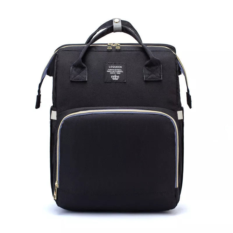 LEQUEEN Portable Folding Crib Mommy Backpack in various colors with 20kg capacity