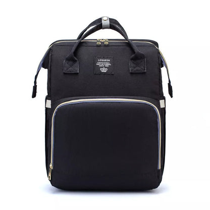 LEQUEEN Portable Folding Crib Mommy Backpack in various colors with 20kg capacity