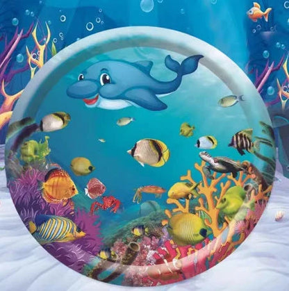 Cooling Pet Water Bed Cushion with vibrant designs for pets and children to enjoy refreshing relief from summer heat