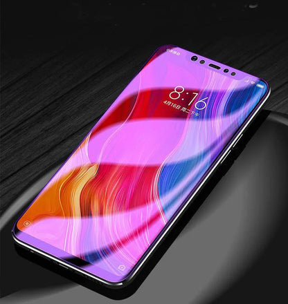 Tempered glass front film screen protector in violet light for Vivo X27 PRO, S1, X27, V15 and IQOO.