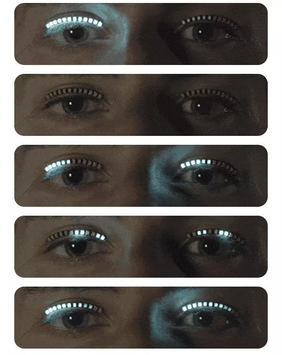 LED Light False Eyelashes in various colors with 7 blink modes