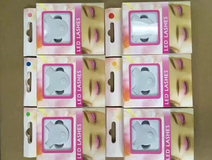 LED Light False Eyelashes in various colors with 7 blink modes