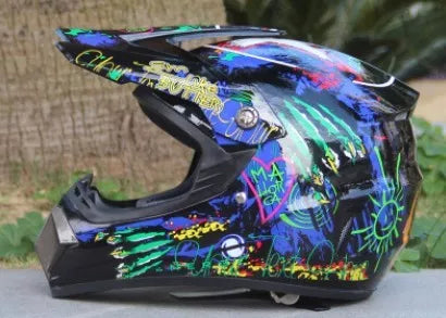 Four seasons mountain bike cross-country motorcycle helmet with high-density foam lining