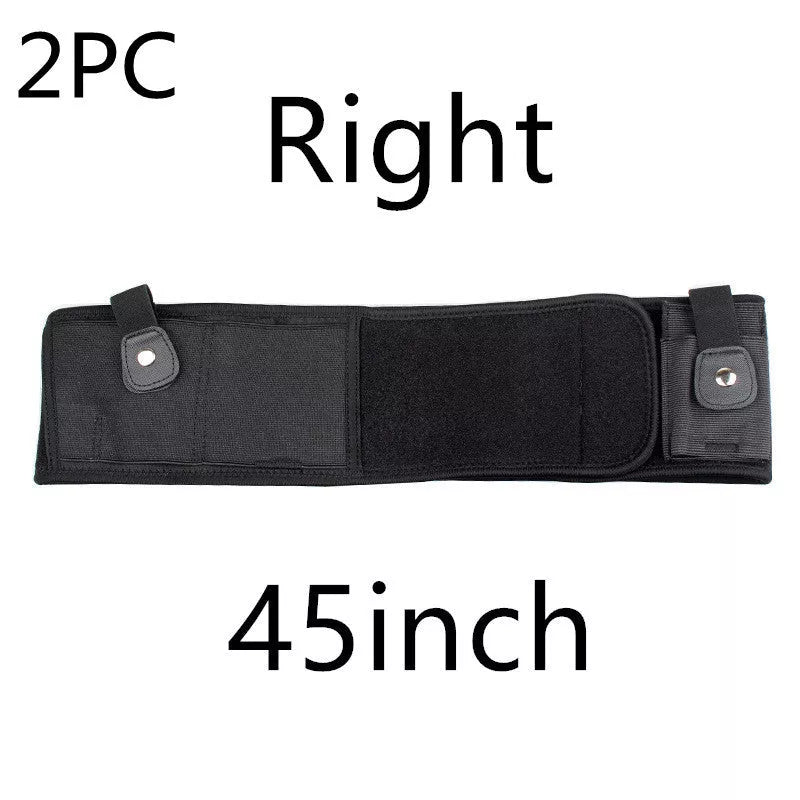 Neoprene concealed carry belly holster with spare magazine pocket, fits up to 40" waist