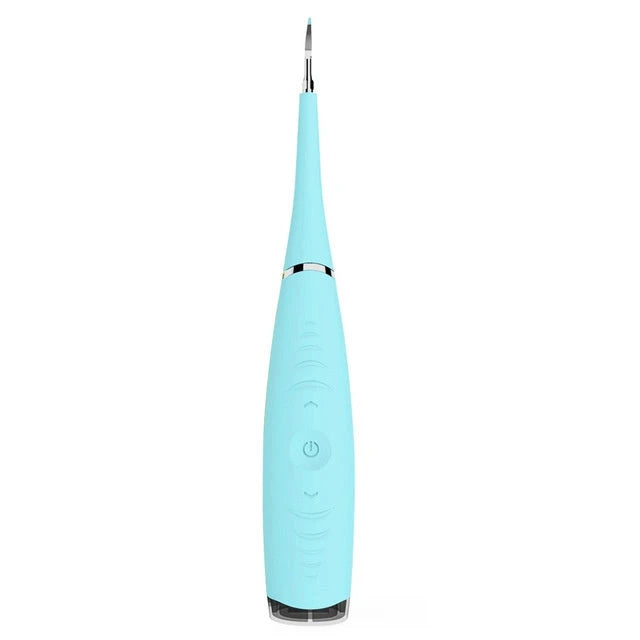 Rechargeable waterproof electric dental cleaner tool with high-frequency vibration technology for effective plaque and tartar removal