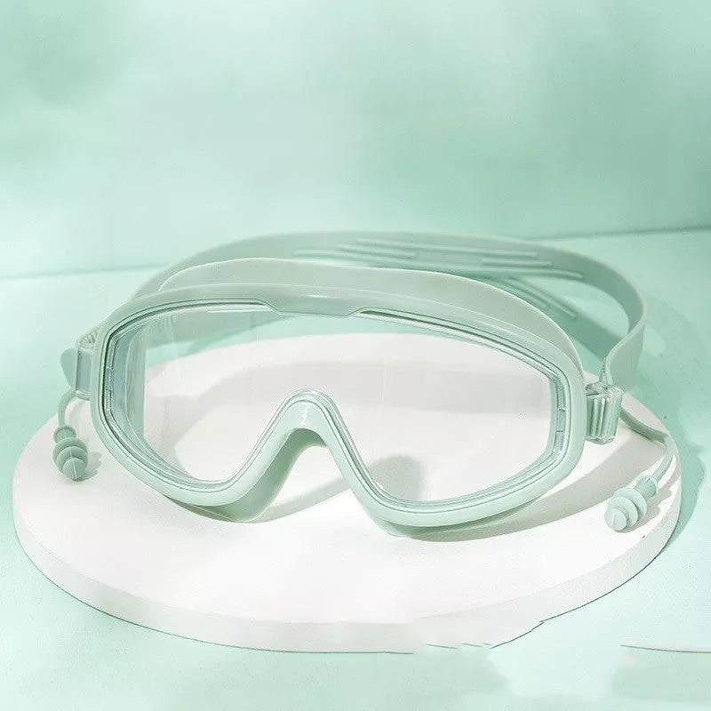 Large frame waterproof anti-fog HD swimming goggles for adults in multiple colors