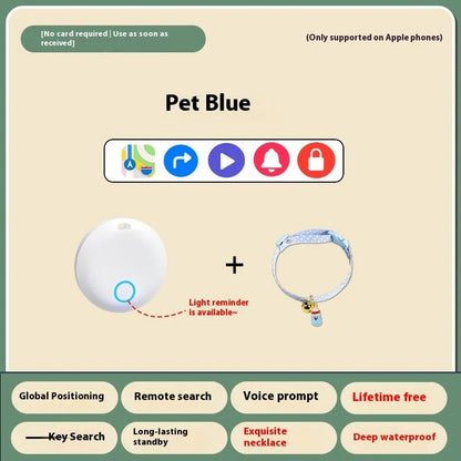 GPS pet locator device for cat and dog tracking with collar attachment