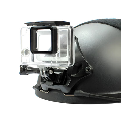 Aluminium alloy camera helmet mounting bracket for sports cameras