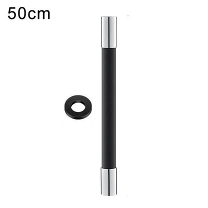 Adjustable bathroom faucet extender with 360-degree rotation for extended reach and flexible positioning