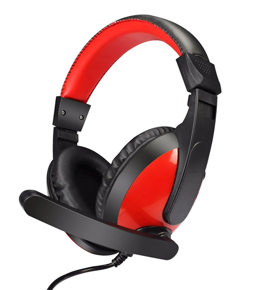 Blue760 colour e-sports gaming headset with 40mm speakers, microphone, and 3.5mm plug.