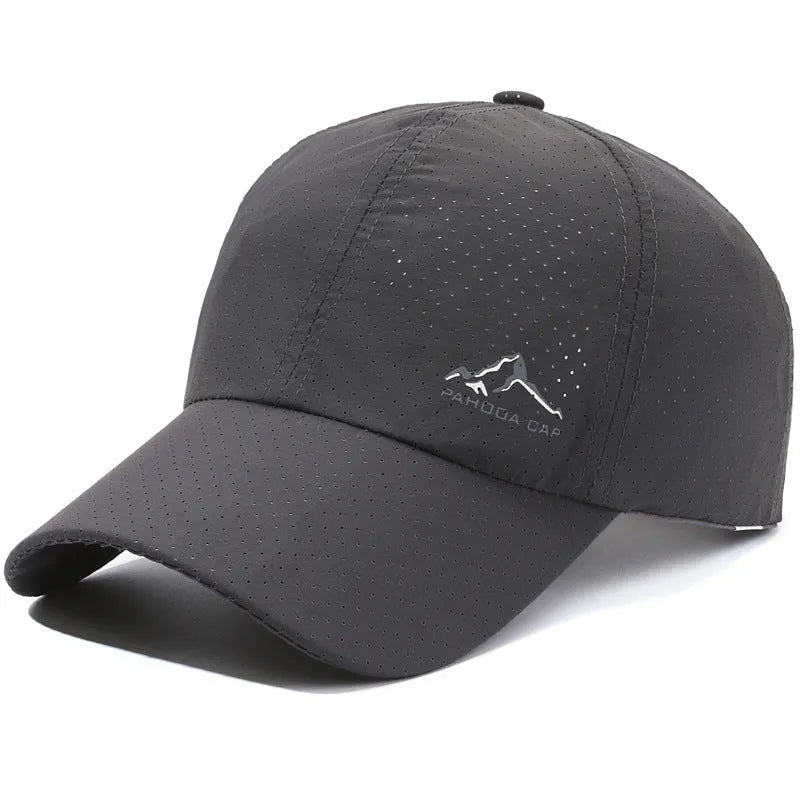 Korean-style adjustable baseball cap in dome crown design with polyester fabric for summer sun protection