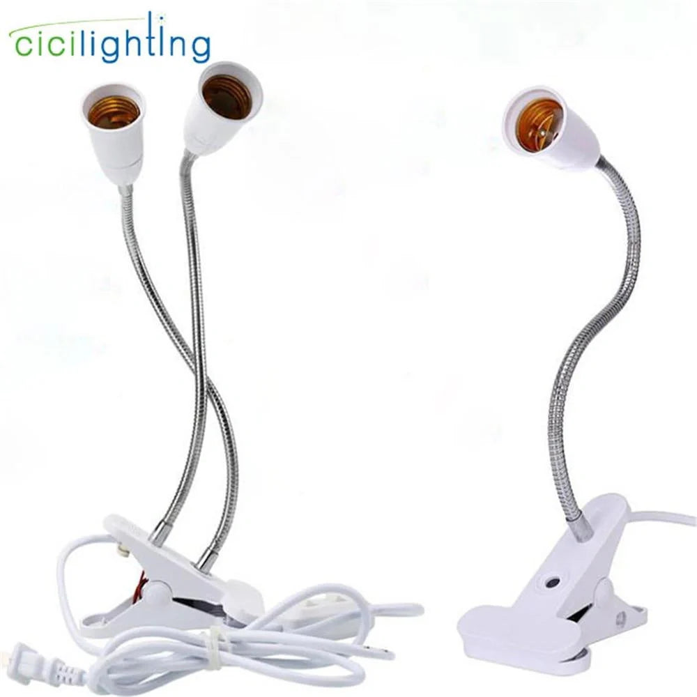LED Grow Light with flexible gooseneck and clip for indoor plants