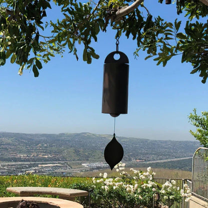 Melodious Metal Wind Chimes in various sizes and colors, featuring a sleek and minimalist design for elegant garden decor