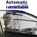 PVC household window sun protection shutter with suction cups in black dots and silver laser options