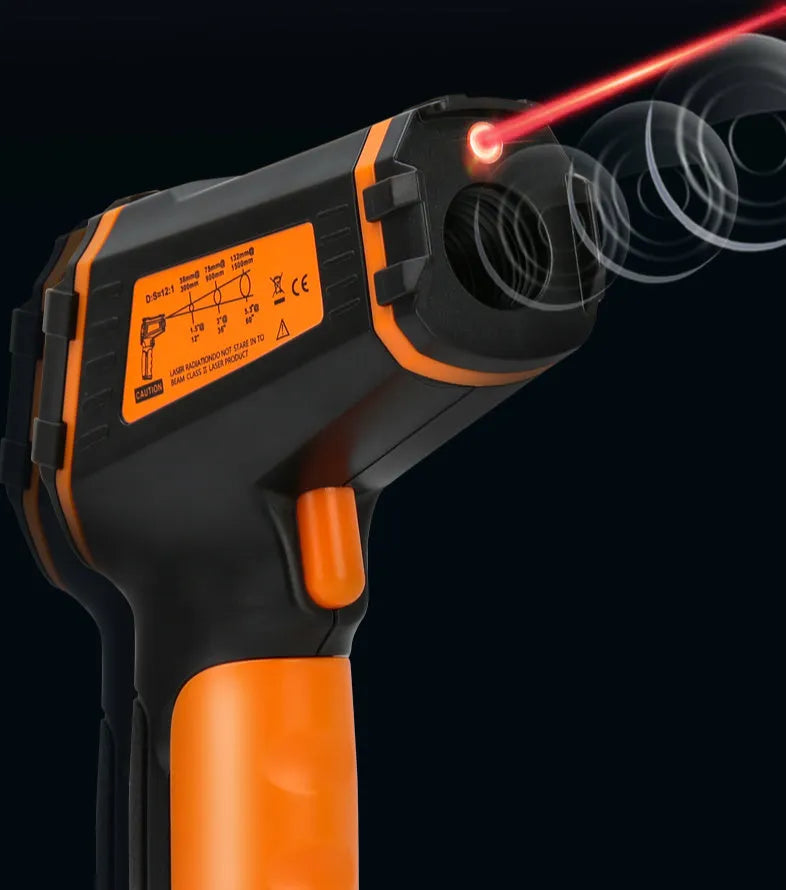 Infrared Thermometer Handheld Professional ST390A High Temperature Industrial Surface Measurement Tool with Blackbody Calibration for Switch Panel Lighting Studio Electrical Equipment Diagnosis